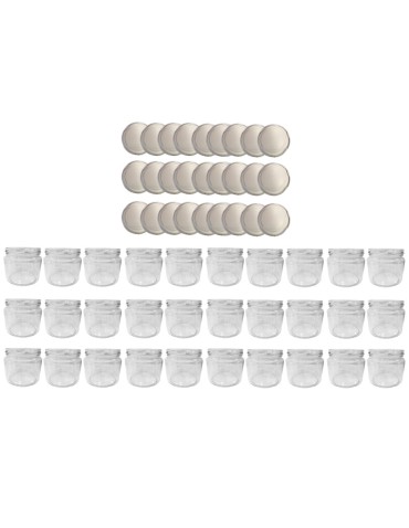 Słoiki - Słoiki 330ml 30 KOMPLETÓW z POKRYWKĄ dżemy konfitury przyprawy grzybki 82mm - product 15