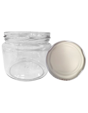 Słoiki - Słoik 330ml KOMPLET z POKRYWKĄ słoik dżemy konfitury przyprawy grzybki 82mm - product 15