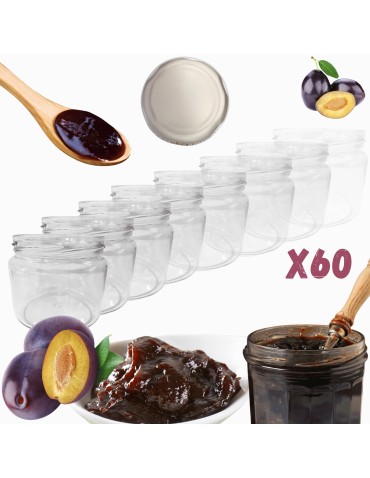 Słoiki 330ml słoiczki na dżem przyprawy grzybki konfitury 60szt. 82mm PZH