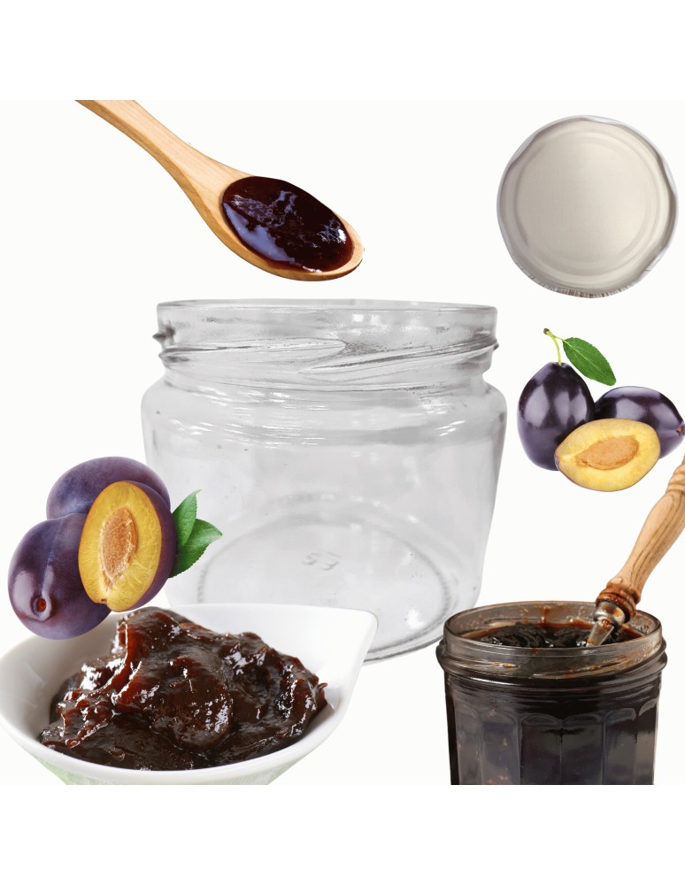 Słoiki - Słoik 330ml słoiczki na dżem przyprawy grzybki konfitury 1szt. 82mm PZH - product MODO24.PL 14