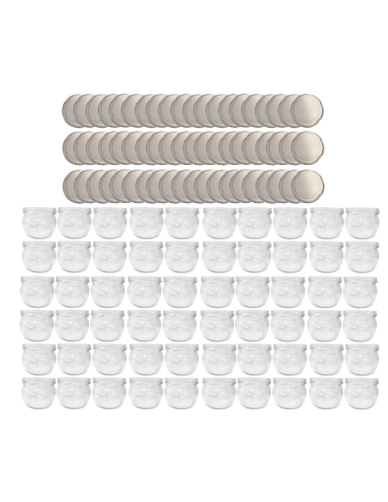 Słoiki - Słoiki 260ml 60 KOMPLETÓW z POKRYWKĄ dżemy konfitury przyprawy deserki 82mm - product MODO24.PL 15