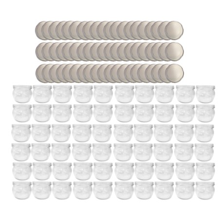 Słoiki 260ml 60 KOMPLETÓW z POKRYWKĄ dżemy konfitury przyprawy deserki 82mm