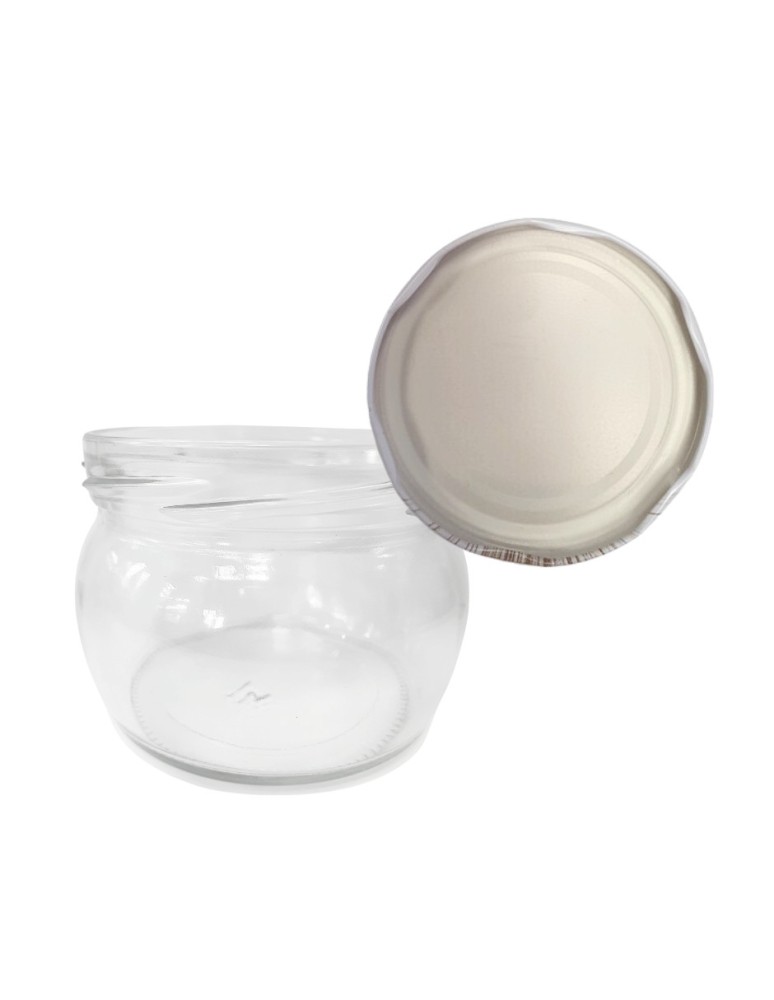 Słoiki - Słoik 260ml KOMPLET z POKRYWKĄ słoik dżemy konfitury przyprawy deserki 82mm - product MODO24.PL 15