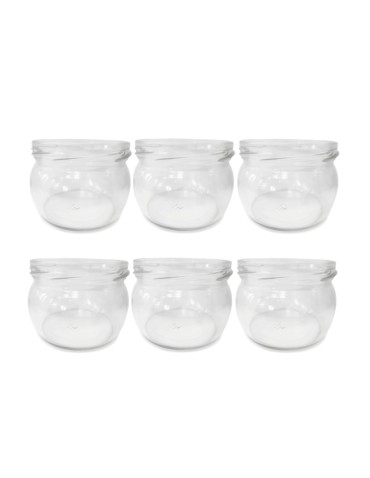 Słoiki - Słoiki 260ml słoiczki na dżem przyprawy deserki konfitury 6szt. 82mm PZH - product 15
