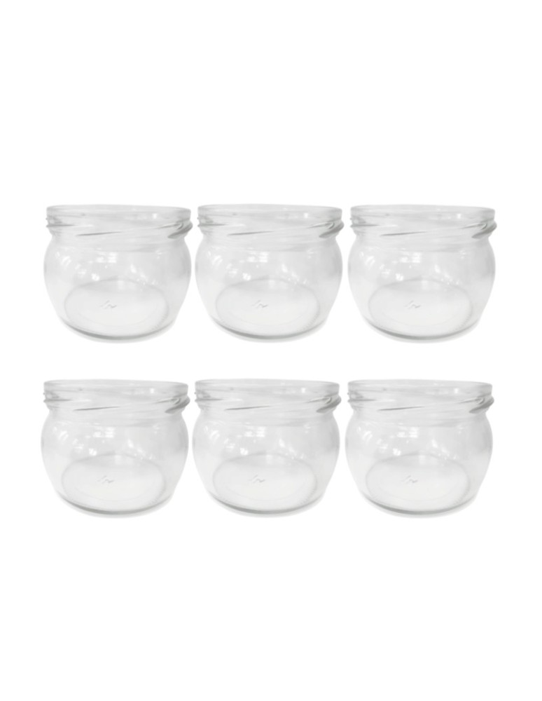 Słoiki - Słoiki 260ml słoiczki na dżem przyprawy deserki konfitury 6szt. 82mm PZH - product MODO24.PL 15