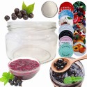 Słoik 250ml KOMPLET z POKRYWKĄ słoik dżemy konfitury przyprawy deserki 82mm