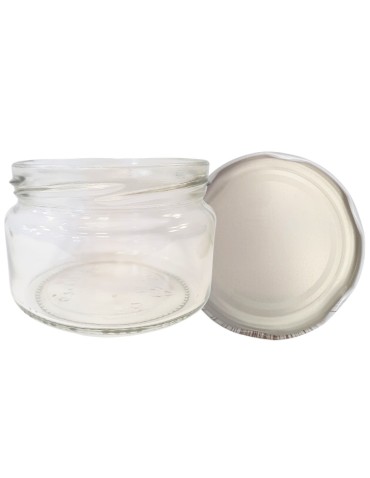 Słoiki - Słoik 250ml KOMPLET z POKRYWKĄ słoik dżemy konfitury przyprawy deserki 82mm - product 15