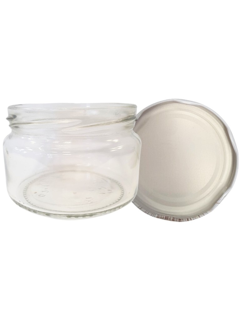 Słoiki - Słoik 250ml KOMPLET z POKRYWKĄ słoik dżemy konfitury przyprawy deserki 82mm - product MODO24.PL 15