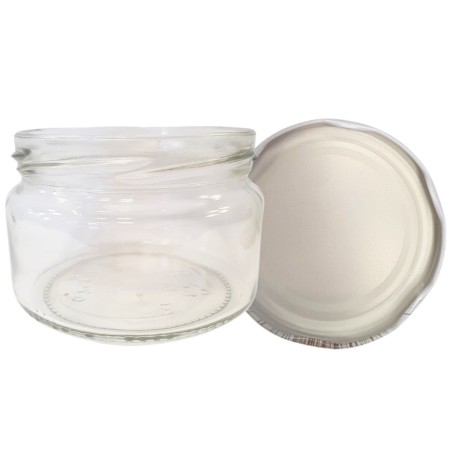 Słoik 250ml KOMPLET z POKRYWKĄ słoik dżemy konfitury przyprawy deserki 82mm