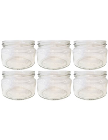 Słoiki - Słoiki 250ml słoiczki na dżem przyprawy deserki konfitury 6szt. 82mm PZH - product 15