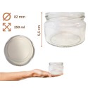 Słoik 250ml słoiczki na dżem przyprawy deserki konfitury 1szt. 82mm PZH