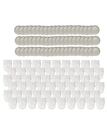 Słoiki - Słoiki 250ml 60 KOMPLETÓW z POKRYWKĄ dżemy konfitury przyprawy deserki 66mm - product 15