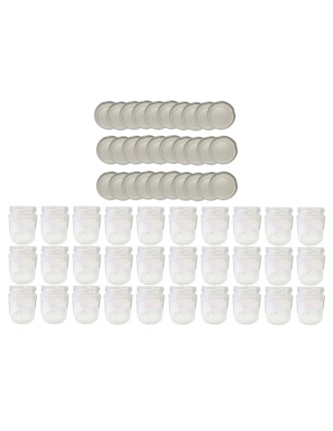 Słoiki - Słoiki 250ml 30 KOMPLETÓW z POKRYWKĄ dżemy konfitury przyprawy deserki 66mm - product 15