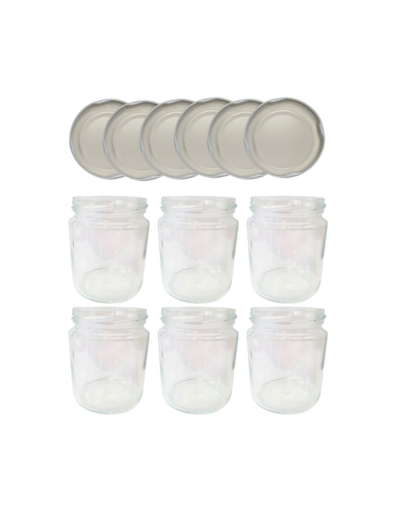 Słoiki - Słoiki 250ml 6 KOMPLETÓW z POKRYWKĄ dżemy konfitury przyprawy deserki 66mm - product MODO24.PL 15