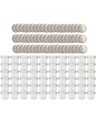 Słoiki - Słoiki 235ml 60 KOMPLETÓW z POKRYWKĄ dżemy konfitury przyprawy deserki 82mm - product 15