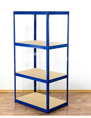 Helios Color - Regał metalowy Helios Color 180x75x60_4 - 175kg / na półkę, kolor: biało-niebieski - product 3