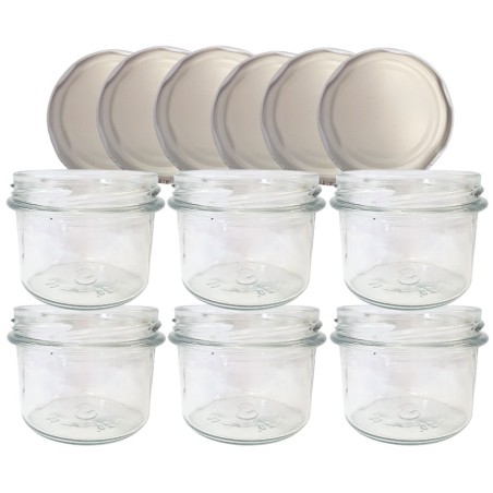 Słoiki 235ml 6 KOMPLETÓW z POKRYWKĄ dżemy konfitury przyprawy deserki 82mm