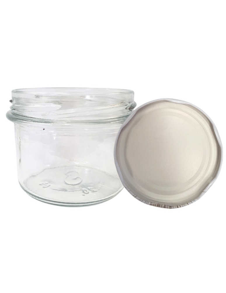 Słoiki - Słoik 235ml KOMPLET z POKRYWKĄ słoik dżemy konfitury przyprawy deserki 82mm - product MODO24.PL 15