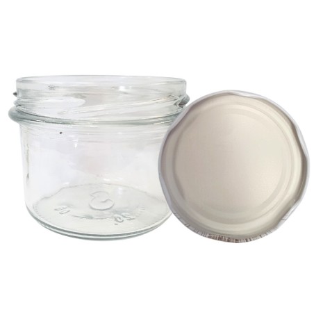 Słoik 235ml KOMPLET z POKRYWKĄ słoik dżemy konfitury przyprawy deserki 82mm
