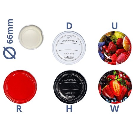 Słoik 215ml KOMPLET z POKRYWKĄ słoik dżemy konfitury przyprawy deserki 66mm