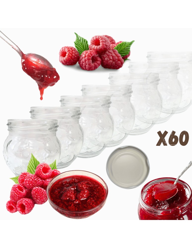 Słoiki - Słoiki 215ml słoiczki na dżem przyprawy deserki konfitury 60szt. 66mm PZH - product MODO24.PL 14