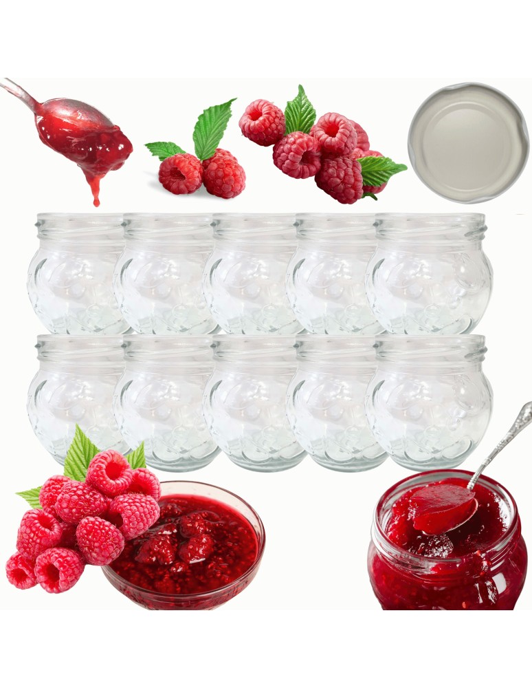 Słoiki - Słoiki 215ml słoiczki na dżem przyprawy deserki konfitury 10szt. 66mm PZH - product MODO24.PL 14