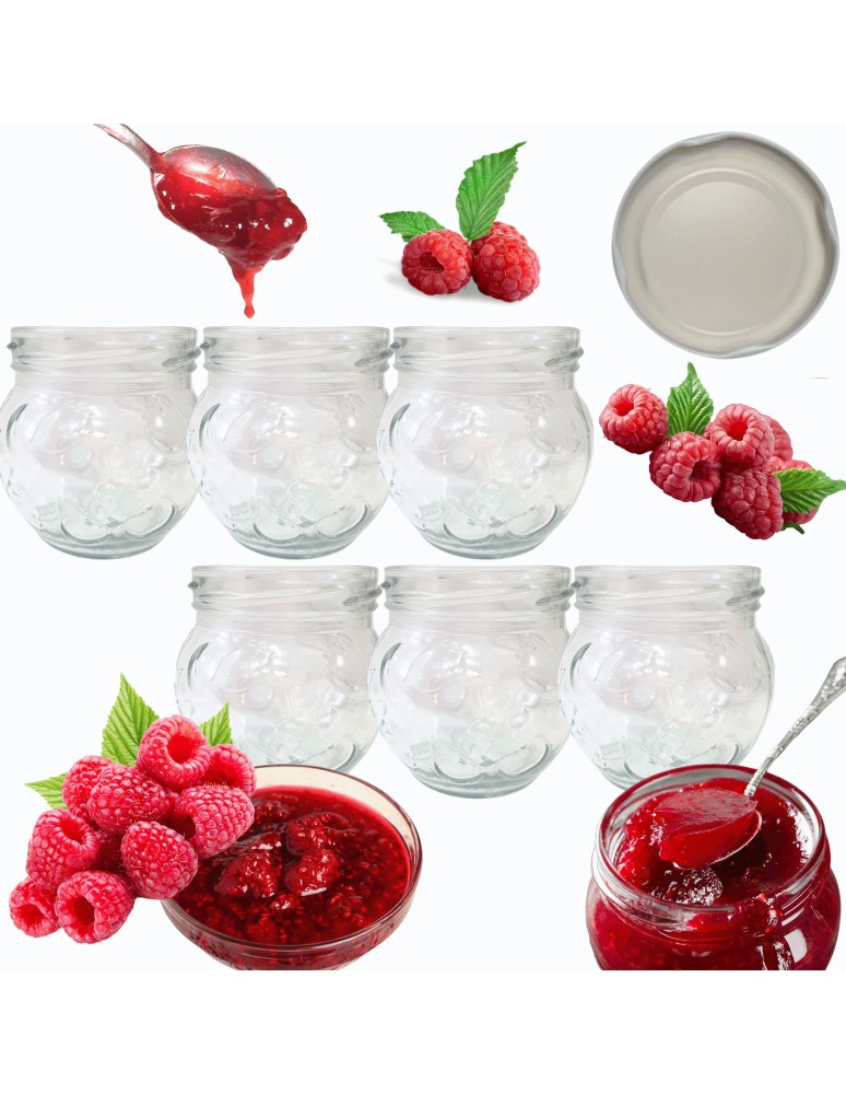 Słoiki - Słoiki 215ml słoiczki na dżem przyprawy deserki konfitury 6szt. 66mm PZH - product MODO24.PL 14