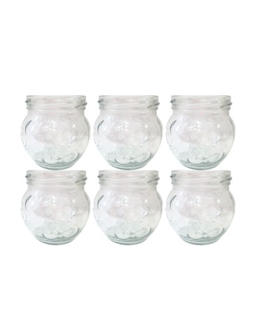 Słoiki - Słoiki 215ml słoiczki na dżem przyprawy deserki konfitury 6szt. 66mm PZH - product 15