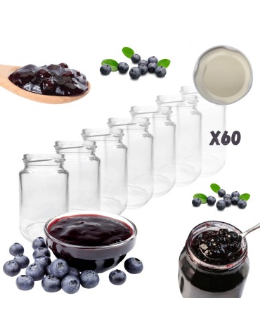 Słoiki - Słoiki 190ml słoiki na dżem przyprawy deserki konfitury 0,2L 60szt 53mm PZH - product 14