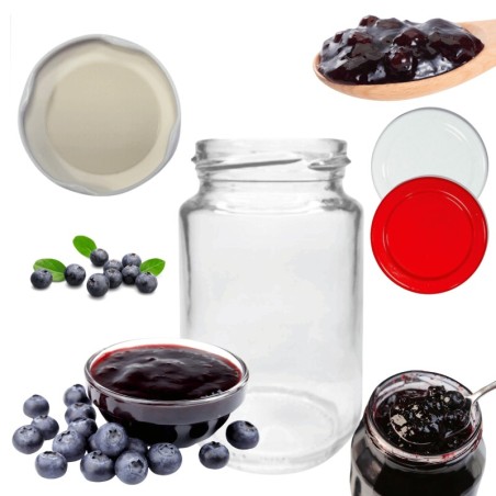 Słoik 190ml KOMPLET z POKRYWKĄ słoik dżemy konfitury przyprawy deserki 53mm