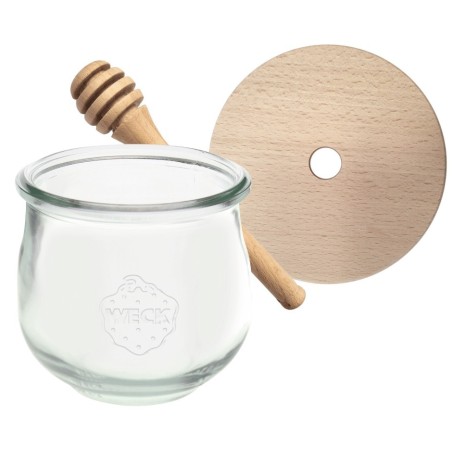 Słoik na miód WECK dozownik do miodu słoik do miodu z nabierakiem 580ml W5