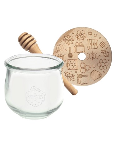 Słoiki weck - Słoik na miód WECK dozownik do miodu słoik do miodu z nabierakiem 580ml W4 - product 16