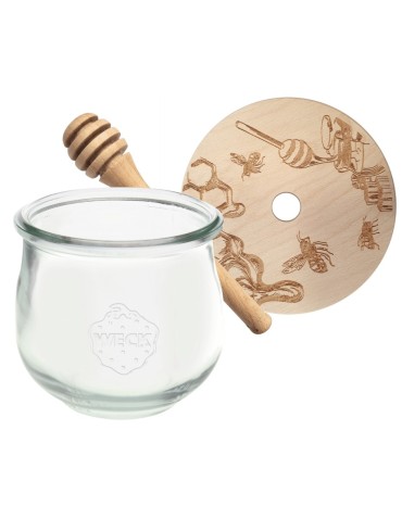 Słoiki weck - Słoik na miód WECK dozownik do miodu słoik do miodu z nabierakiem 580ml W2 - product 16