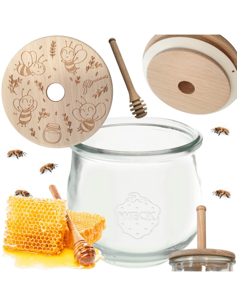 Słoiki weck - Słoik na miód WECK dozownik do miodu słoik do miodu z nabierakiem 580ml W1 - product MODO24.PL 15