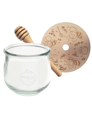 Słoiki weck - Słoik na miód WECK dozownik do miodu słoik do miodu z nabierakiem 580ml W1 - product 16