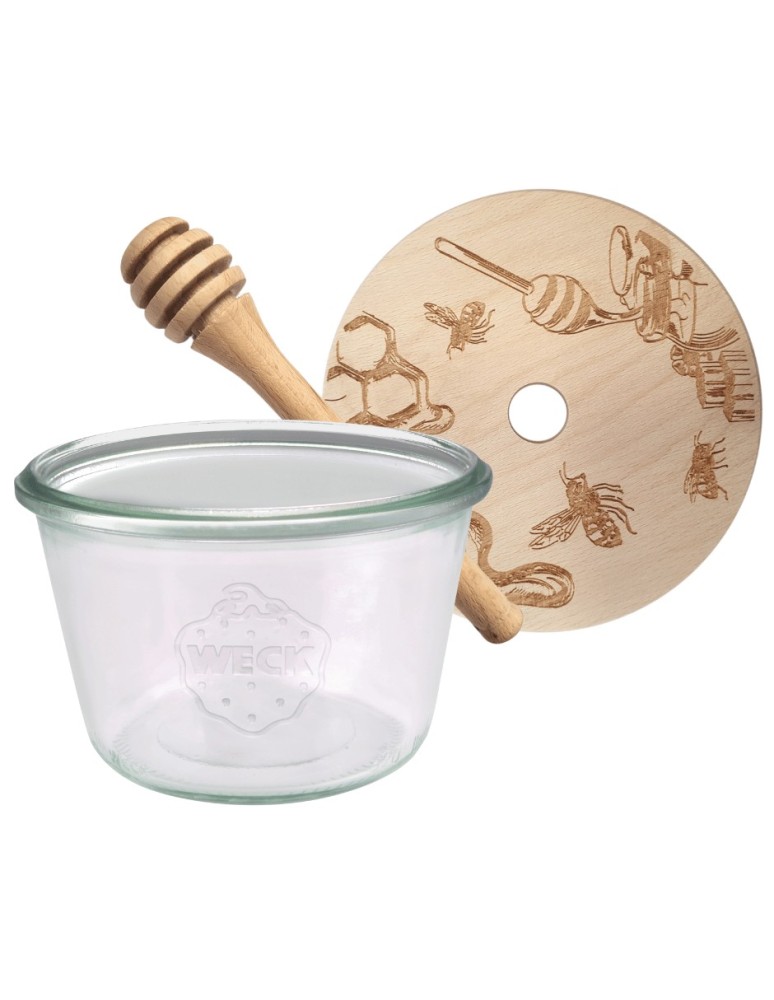 Słoiki weck - Słoik na miód WECK dozownik do miodu słoik do miodu z nabierakiem 370ml W2 - product MODO24.PL 16