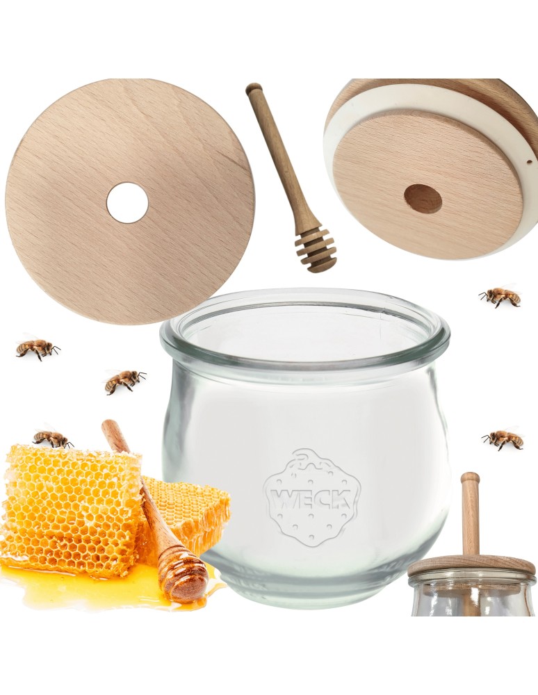 Słoiki weck - Słoik na miód WECK dozownik do miodu słoik do miodu z nabierakiem 370ml W5 - product MODO24.PL 15