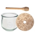 Słoik na miód WECK dozownik do miodu słoik do miodu z nabierakiem 370ml W4