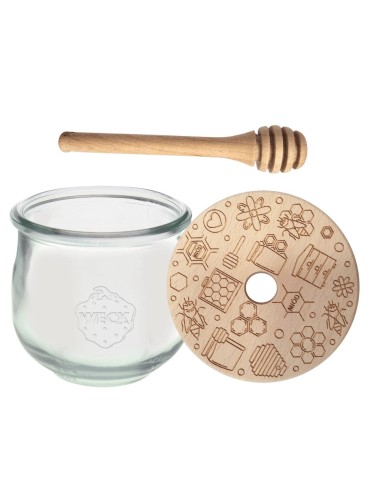 Słoiki weck - Słoik na miód WECK dozownik do miodu słoik do miodu z nabierakiem 370ml W4 - product 16