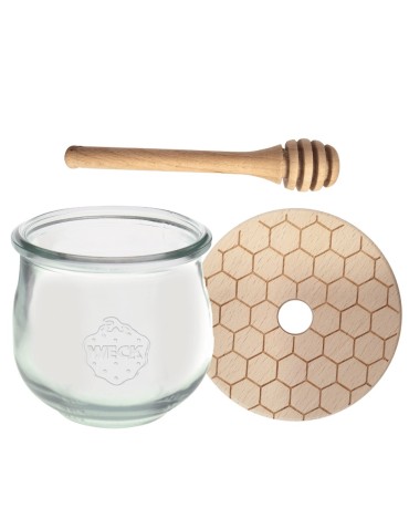 Słoiki weck - Słoik na miód WECK dozownik do miodu słoik do miodu z nabierakiem 370ml W3 - product 16