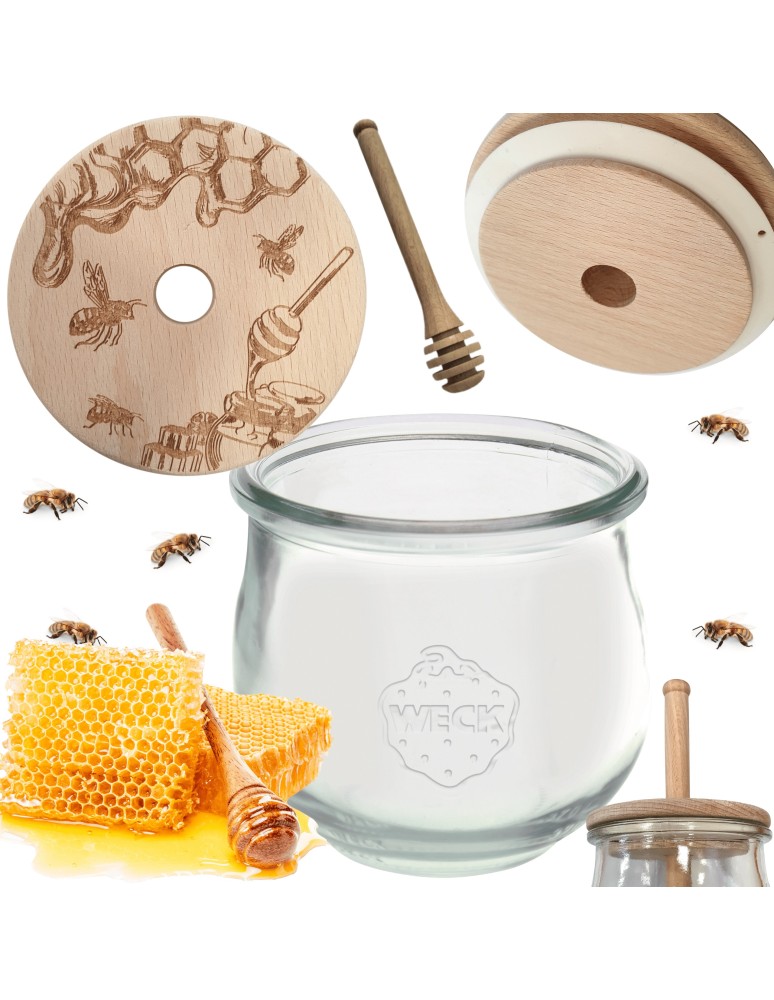 Słoiki weck - Słoik na miód WECK dozownik do miodu słoik do miodu z nabierakiem 370ml W2 - product MODO24.PL 15