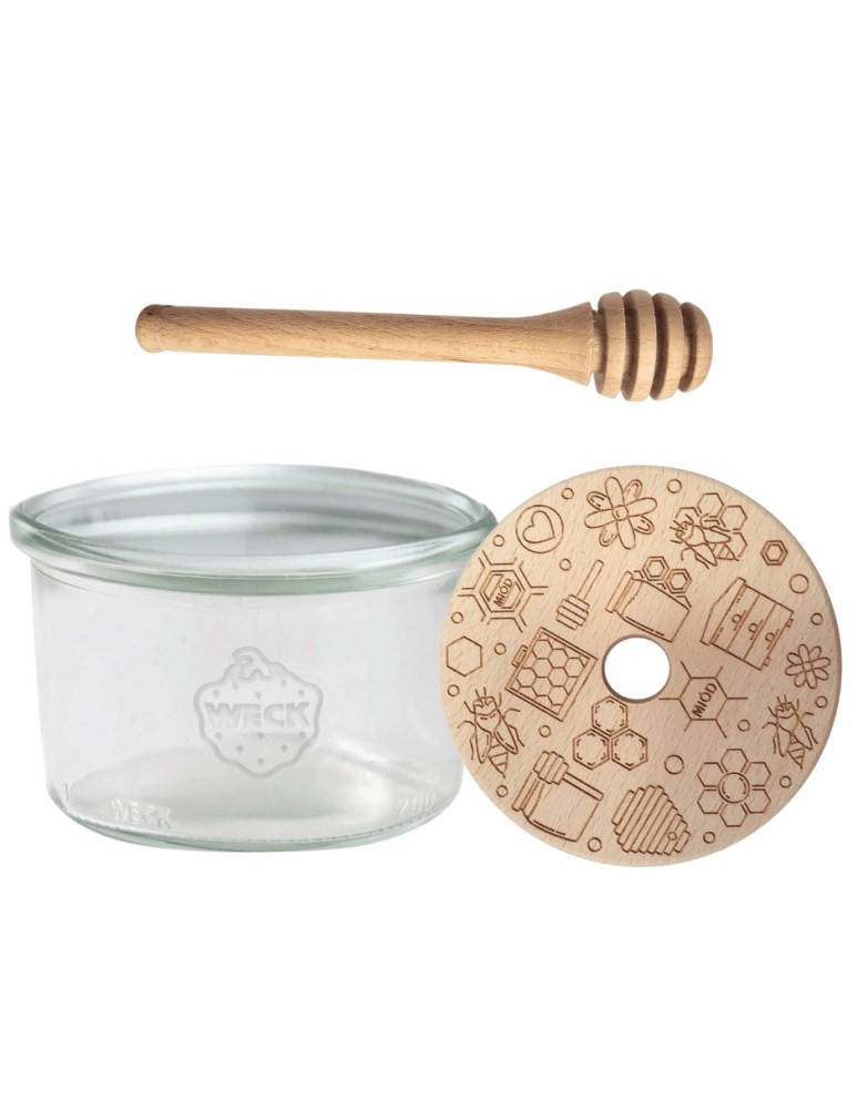 Słoiki weck - Słoik na miód WECK dozownik do miodu słoik do miodu z nabierakiem 200ml W4 - product MODO24.PL 16