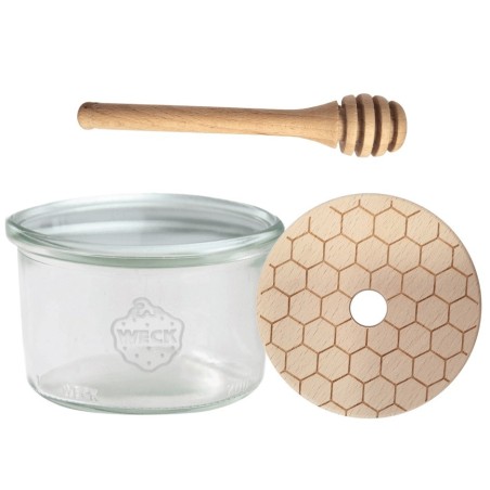 Słoik na miód WECK dozownik do miodu słoik do miodu z nabierakiem 200ml W3