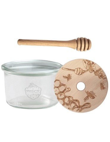 Słoiki weck - Słoik na miód WECK dozownik do miodu słoik do miodu z nabierakiem 200ml W2 - product 16