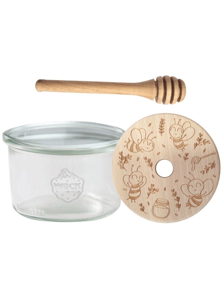 Słoiki weck - Słoik na miód WECK dozownik do miodu słoik do miodu z nabierakiem 200ml W1 - product MODO24.PL 16