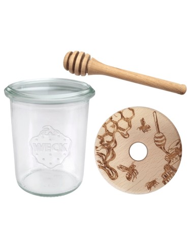 Słoiki weck - Słoik na miód WECK dozownik do miodu słoik do miodu z nabierakiem 160ml W2 - product 16