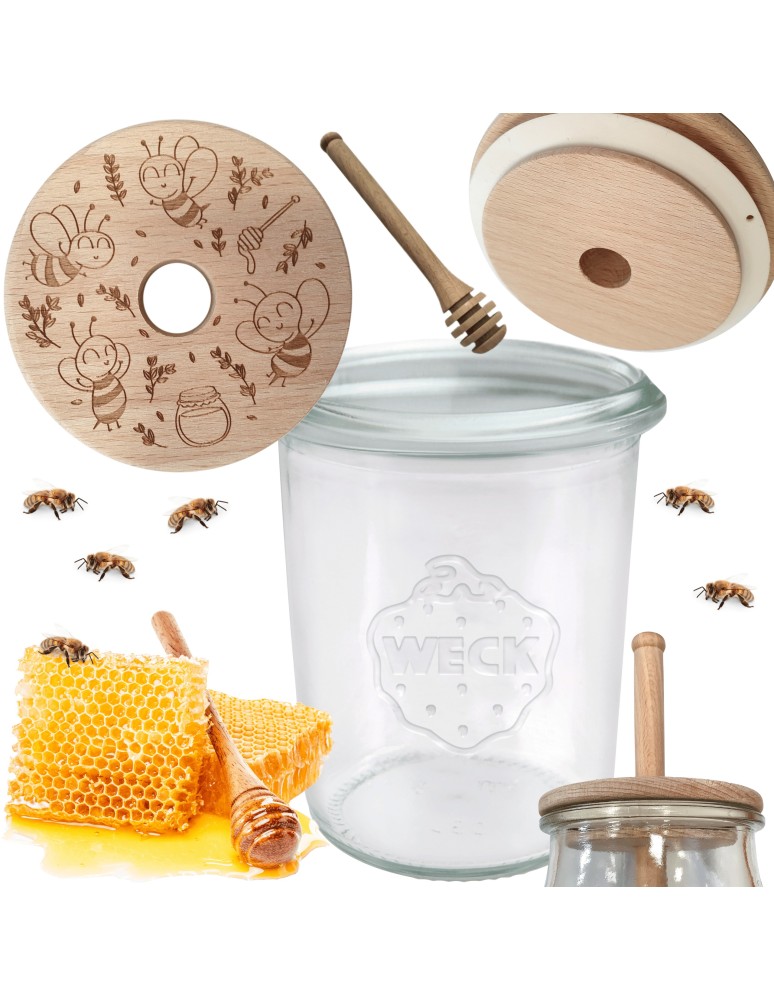 Słoiki weck - Słoik na miód WECK dozownik do miodu słoik do miodu z nabierakiem 160ml W1 - product MODO24.PL 15