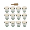 Słoiki WECK 12szt/ drewniane wieko, miarka słoik 580ml MOLD