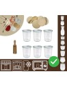 Słoiki WECK x6 / drewniane wieko, miarka słoik 160ml MOLD