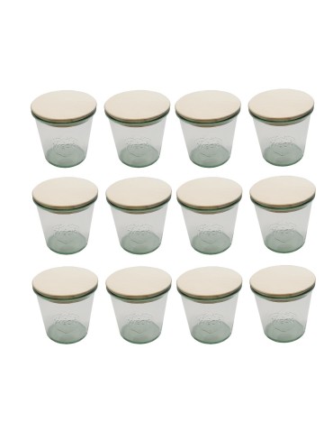 Słoiki i butelki - Słoiki WECK 12szt/ drewniane wieko słoik 580ml MOLD - product 22